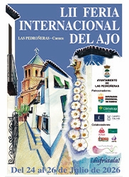 FERIA INTERNACIONAL DEL AJO. Del 24 al 26 julio de 2026 en las Pedroñeras.