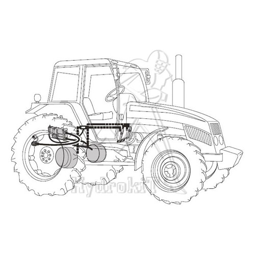 HYDROKIT kit sistema de frenado hidráulico DOT piston D10 para tractor