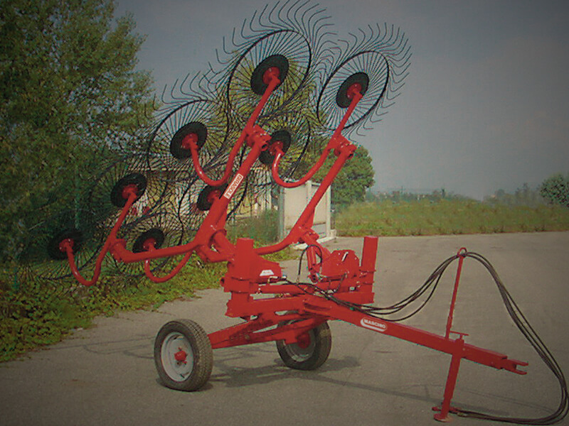 Rastrillo GIRASOLE CON CARRO REMOLCADO MASCHIO GASPARDO 