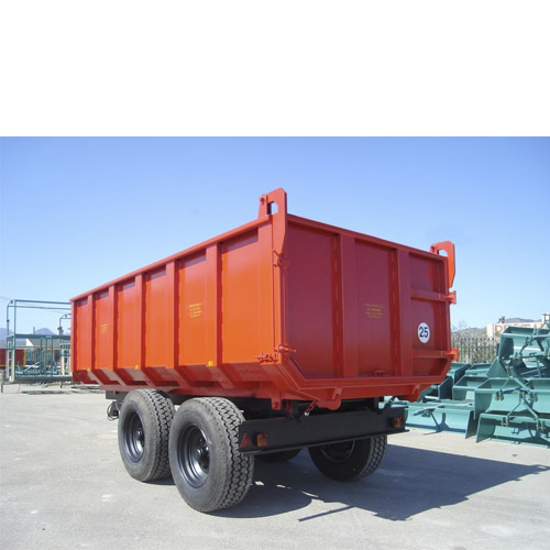 Remolque agrícola bañera EL JEROMO de hierro de 2 ejes Tandem