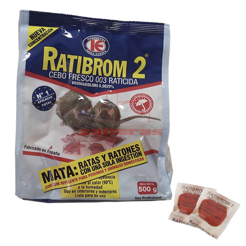 10.7.2 Raticida RATIBROM cebo fresco de 500 gr