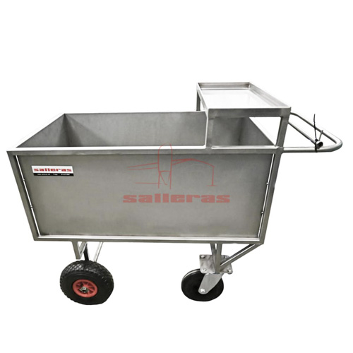 8.2.4 Carro SALLERAS inox portalechones con bandeja