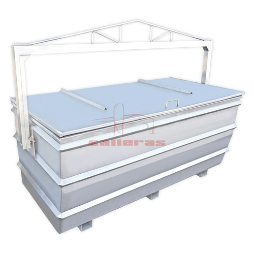 8.3.8 Contenedor SALLERAS de chapa inox (1.500 l.)