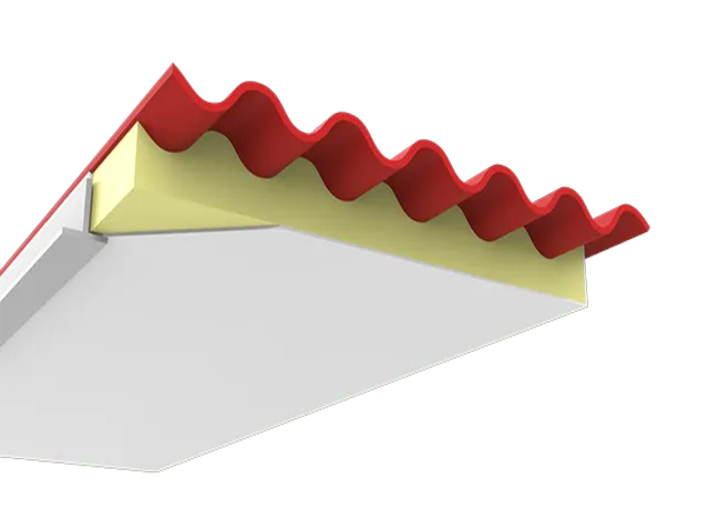 Panel sandwich fibrocemento para granjas PANEL SANDWICH detalle