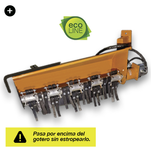 2.4 Desbrozadora 3P caucho para el equipo delantero multicabezales FERNANDEZ