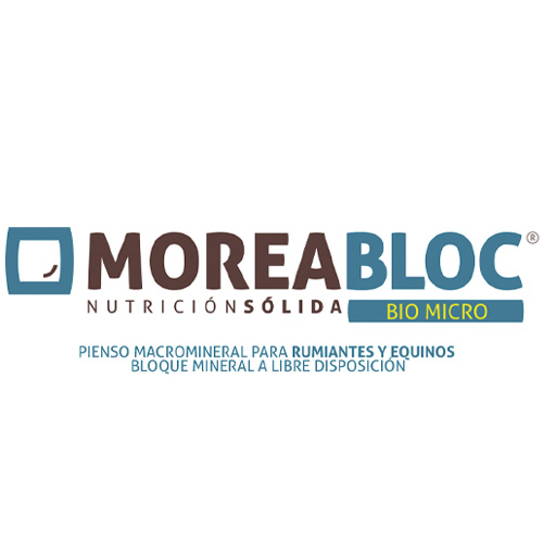 Pienso macromineral para rumiantes y equinos bloque mineral a libre disposición MOREA Bloc Biomicro