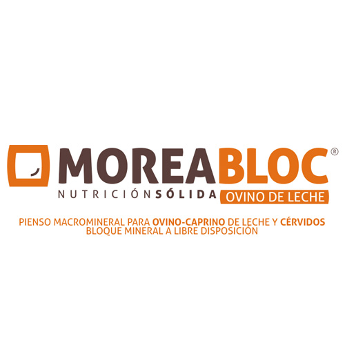 Pienso macromineral para ovino-caprino de leche y cérvidos bloque mineral a libre disposición MOREA  Bloc Ovino de leche
