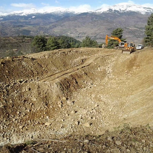 2a Montaje ECOBALSAS de balsa de 11.000 m3 de agua para riego