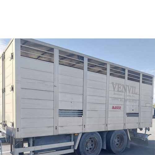 Remolque de 2 ejes centrales, carrocería MASER de segunda mano