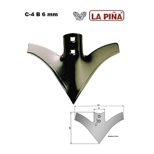 1.40 Reja biandora LA PIÑA C4-B SN de 6 mm