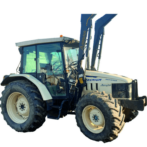 11.1 Tractor LAMBORGHINI 850 Premium Multispeed con pala de segunda mano, 90 CV, año 2002, 6.000 horas, con 3 Power Shift, en muy buen estado