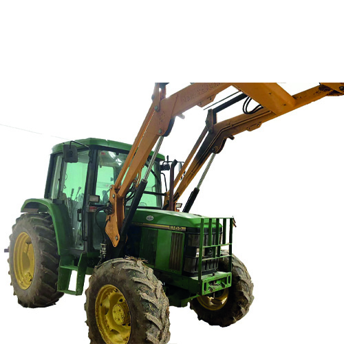 11.6 Tractor JOHN DEERE 6100 de segunda mano, 11.000 horas, con ruedas delanteras nuevas, en buen estado, ocasión, usado