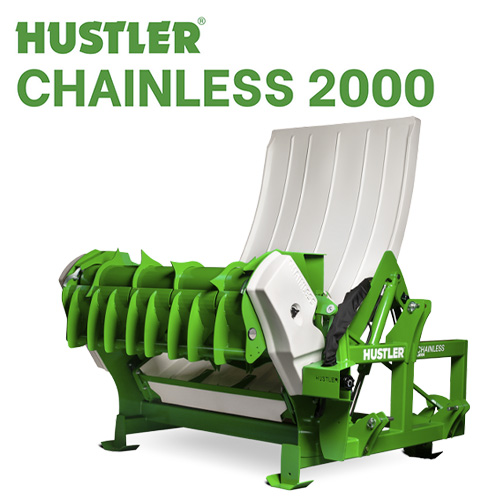 6.2a Desmenuzador esparcidor de forraje para ganado HUSTLER Chainless 2000