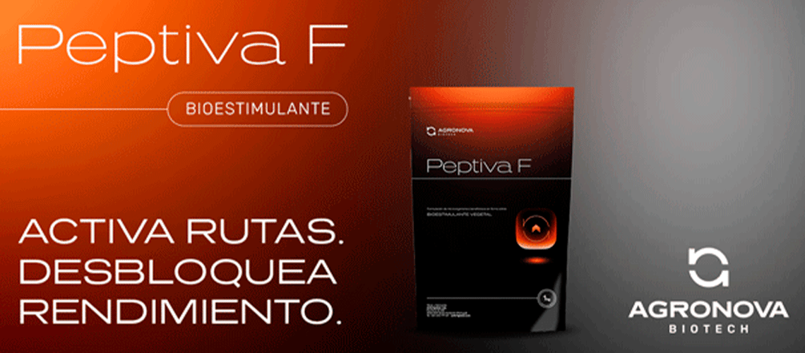 AGRONOVA Biotech presenta Peptiva F, un bioestimulante foliar de nueva generación para mejorar el rendimiento y la calidad de los cultivos