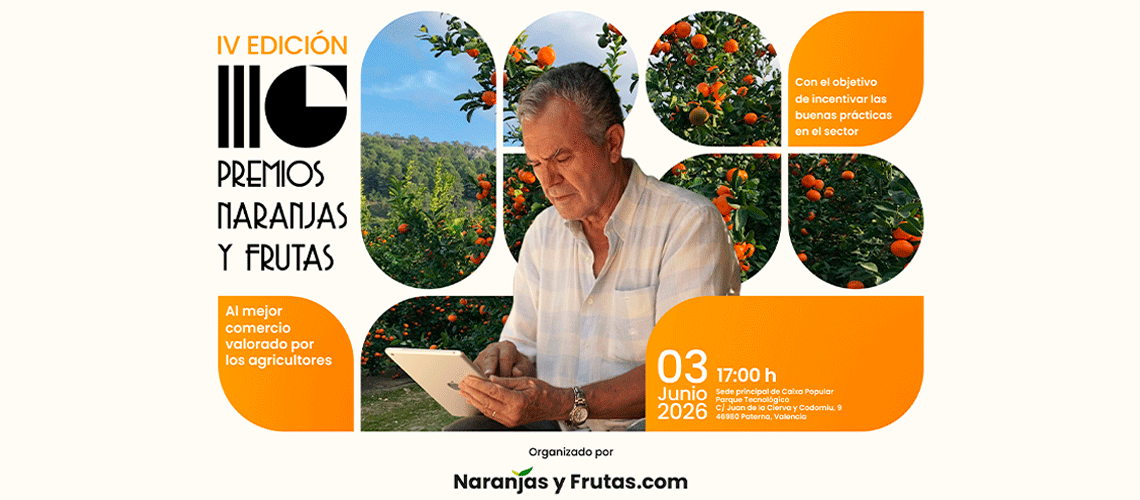 Naranjasyfrutas.com convoca la IV edición del Premio al Mejor Comercio Citrícola Valorado por los Agricultores