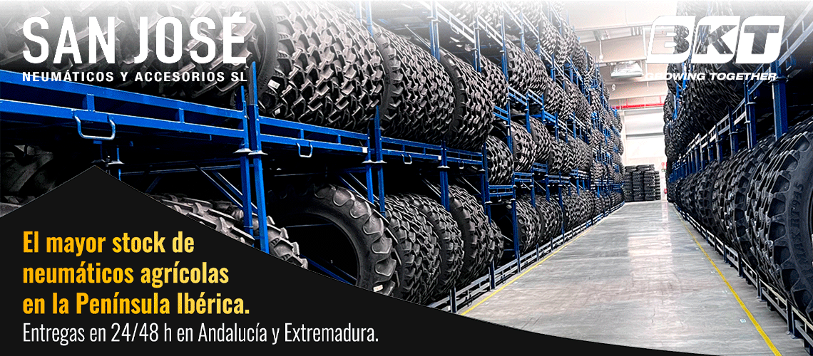 San José Neumáticos asume la distribución BKT en Andalucía y Extremadura