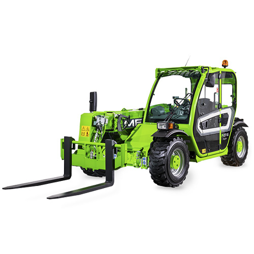 26.4 Telescópica compacta MERLO P27.6, con 2.700 kg de capacidad, hasta 6 m de altura de elevación, 75 hp de potencia máxima