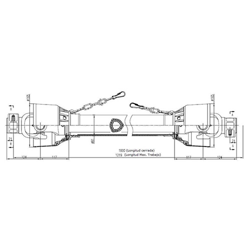 3.13 Transmisiones cardánicas triangular MANUMAN P07T11-1000