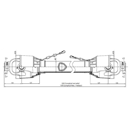 3.16 Transmisiones cardánicas triangular MANUMAN P08T11-1200