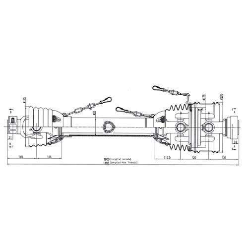 3.18 Transmisiones cardánicas triangular MANUMAN P06T11-1200H