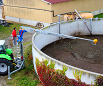 Batidor de purín para depósitos elevados Mamut Titan RECK