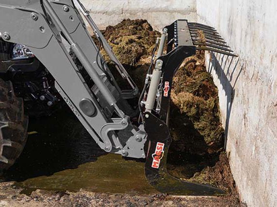 Pinza de agarre para manipular estiércol, pacas redondas MAGSI 80 EURO o MX 