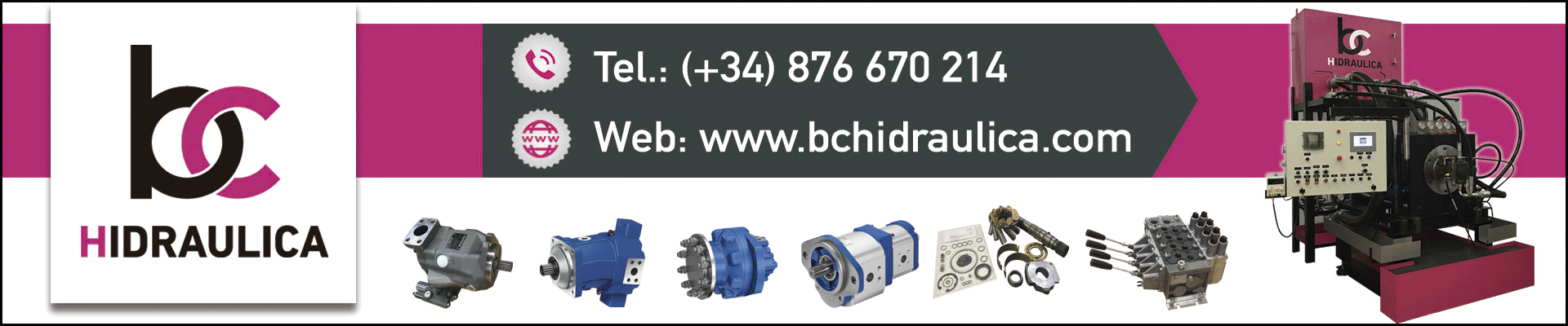 BC Hidraulica Bombas hidraulicas, Motores hidraulicos