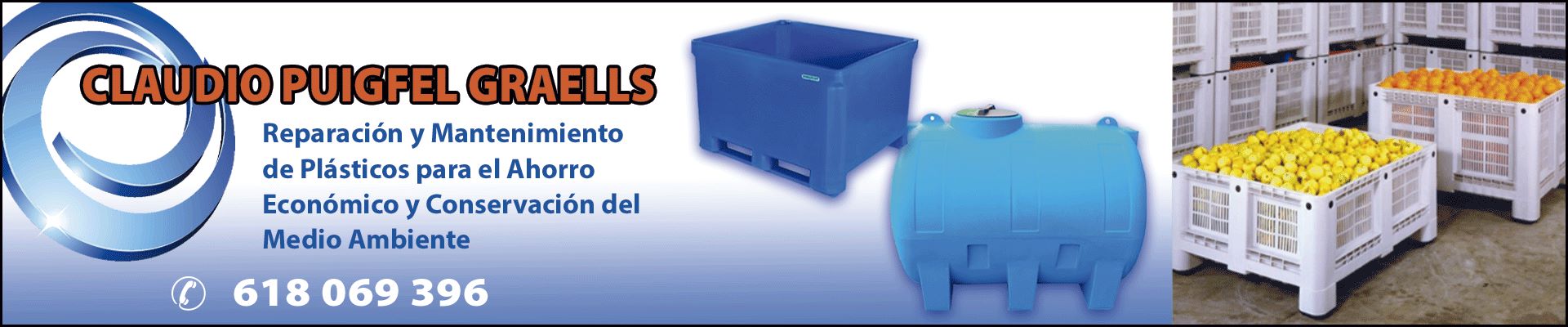 Claudi Puigfel. Soldadura de plásticos y otros productos. 