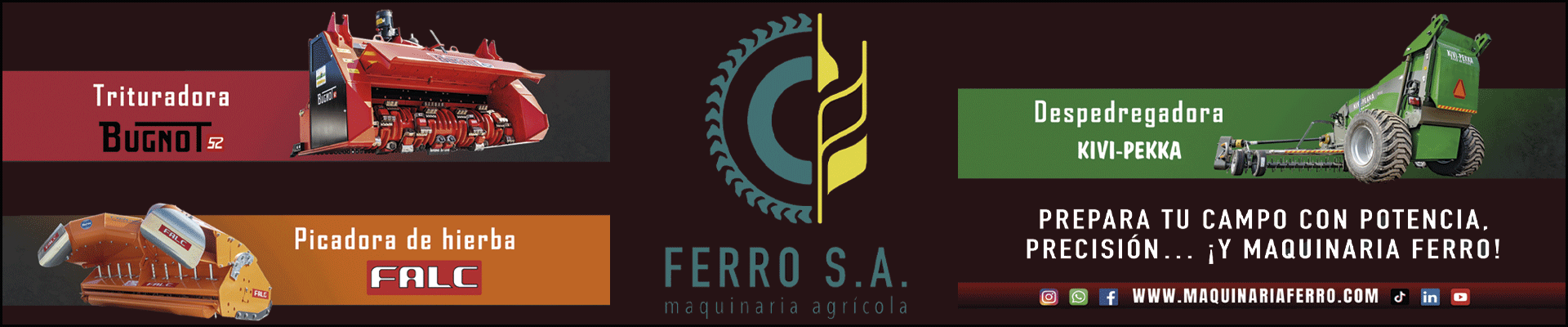 Maquinaria agrícola ferro, recambios, alquiler de maquinaria agrícola